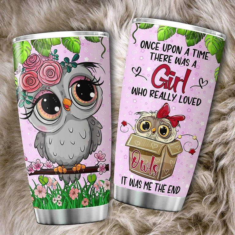 Cute Owl Engraved Stainless Steel Tumbler, Owl Travel Mug, Insulated Travel  Tumbler Cup, Cute Owl Gifts, Gifts for Owl Lovers, Owl Mug 