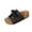 Slipper - Black, variant on Samdudou Womens Sandals Summer Casual Slip On Open Toe Shoes Lace Up Sneaker Slides with Side Cutouts Chunky Sole Outdoor Walking Footwear for Ladies Vacation