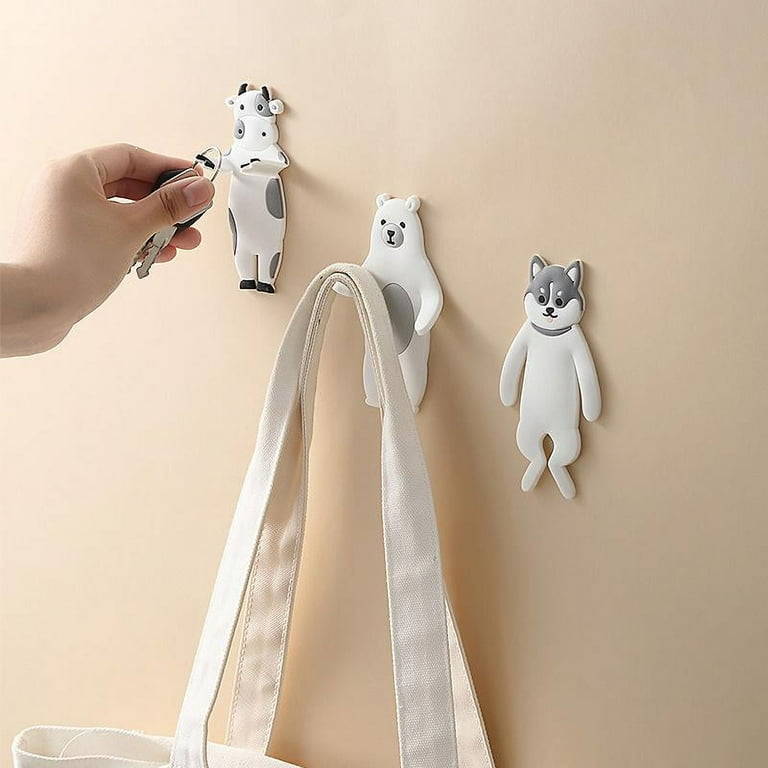 Animal Decorative Cute Wall Hook Extremely Durable Functional Self Adhesive Hooks Waterproof and Reusable No Drilling Nailless Hooks for Hanging Walmart