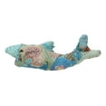 thumbnail image 4 of Marine Great White Shark Hand Crafted Paper Mache Colorful Sari Fabric Figurine, 4 of 4