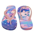 thumbnail image 7 of Psesaysky Kids Boys Girls Flip Flops Cartoon Axolotl Sky Print Comfort Quick-Dry Beach Pool Thong Sandals(Little Kid/Big Kid) Size 1, 7 of 7