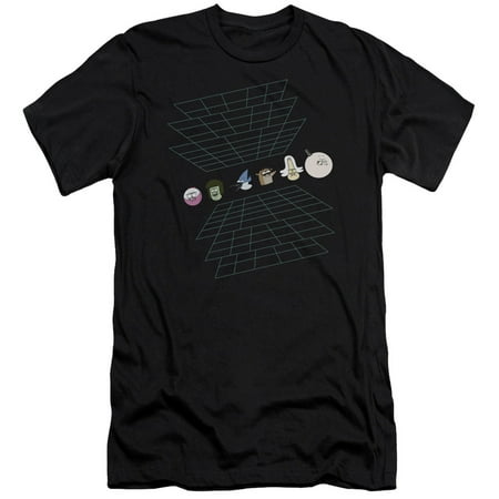 Trevco THE REGULAR SHOW REGULAR GRID Black Adult Unisex T-Shirt