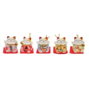 Japanese Maneki Neko Cat Figurines Cat for Home or Office Display, Car Decoration, Gift for Friends or Colleagues