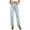 Light Blue-07, variant on REALiKUN Women's Bootcut Jeans Ripped Mid Rise Stretchy Cut Out Hem Denim Jeans