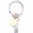 H, variant on YUEHAO Bracelets Key For Women Beaded Key Chains Ring Wristlet Silkeychain Bangle Cute Bracelet Silicone Bracelets