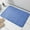 blue, variant on 1pc Memory Foam Embossed Velvet Carpet Bathroom Living Room Non-Slip Mat Cobblestone Floor Mat Home Furnishings