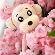 Gallickan Long Arms Monkey Plush Stuffed Animal, 15.7 Pink Hanging Stuffed Monkey with Long Hands, Cute Monkey Dolls Gifts For Family Friend And Children, Pink