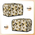 thumbnail image 3 of Vsdgher Yellow Flowers Hummingbird 2 Slice Toaster Cover, Appliance Covers Toaster Cover Fits for Most Standard 2 slice Toasters, 3 of 7