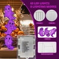 thumbnail image 7 of Magotan Halloween Decorations 3ft Halloween Ghost Decor Pre-Lit 65 LED Purple Light Halloween Cute Ghost Outdoor Decor for Garden Yard Home Party, 7 of 7