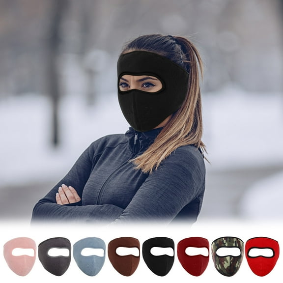 YOTQUSKI Womens Ski Mask, Face Mask for Winter, Thick Lined Warm Hat Protection Integrated Hood Cold Hat Wind and Snow Resistance Men Women