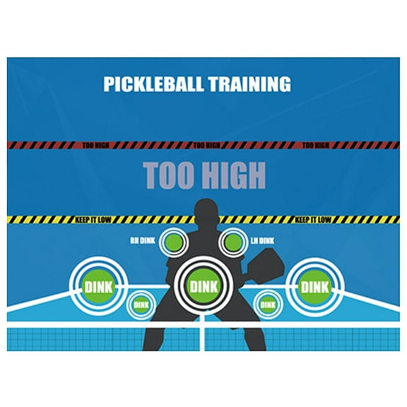 Yucurem Training Poster Mat for Walls Dink Master Exercise Rebounder Aids Rebounder Training Aid for Dink Train Indoor Rooms Yard Gym