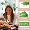 thumbnail image 3 of Uxcell It's My Birthday Glitters Sash for Women Party Favors Supplies Green, 3 of 6