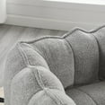 thumbnail image 3 of PORKISS Soft Bean Bag Chair with Footstool, Fluffy Lazy Sofa Chenille Fabric Bean Bags Comfy Couch for Adults Teens, Grey, 3 of 12