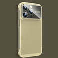 thumbnail image 1 of SaniMore Case for iPhone 14 Pro (6.1" 2022), Heat Dissipation No-bumper Design Ultra-slim, Large Visual Window Durable Carbon Fiber Texture Frameless Matte Hard Cover For iPhone 14 Pro, Gold, 1 of 6