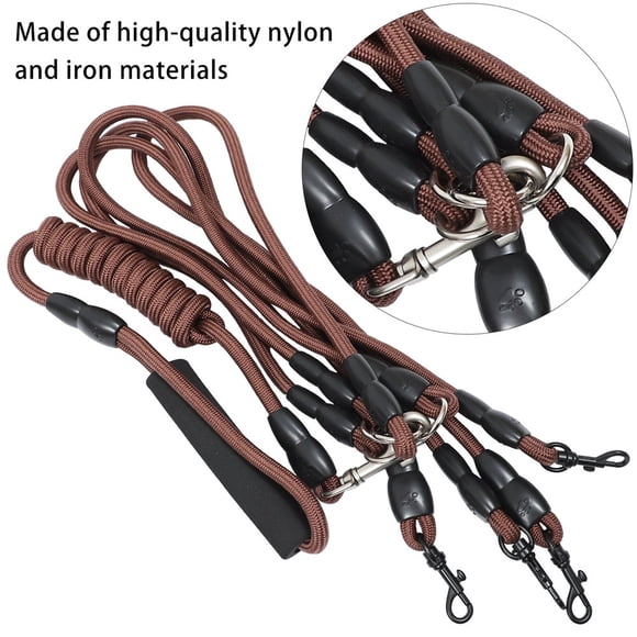 HLONK 4-in-1 Reflective Nylon 4-Way Cat Leash for Outdoor Walks