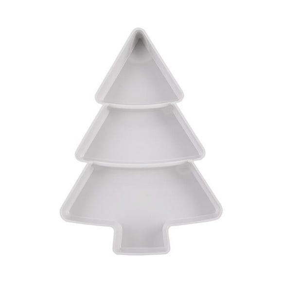 AAOMASSR Christmas Tree Shape Living Room Candy Snacks Nuts Seeds Dry Fruits Plastic Plate Dishes Bowl Breakfast Plates Tray Tableware