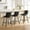 Black, variant on ClinQ Counter Height Bar Stools Set of 3, 26 Inch Modern Kitchen Island Chairs with Backs, Diamond Quilted Stationary Faux Leather Industrial Barstools with Metal Legs,Linen-Fabric