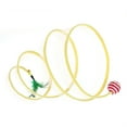 thumbnail image 3 of Túnel plegable para gatos, juguete interactivo, divertido, plegable, tipo S, túnel para gatos con pluma para Gato, gatito, bola de Sisal para interiores y exteriores, 3 of 12