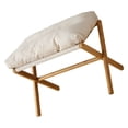 thumbnail image 3 of Foldable X Leg Soft Cushioned Foot Stool Multifunctional Foot Rest with Soft Cushion, 3 of 7