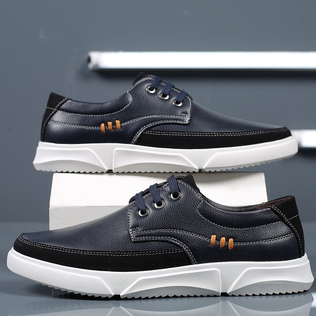 Zapatos de cuero para hombre XCF casuales británicos cómodos de caña baja 26,5 cm