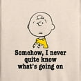 thumbnail image 3 of Peanuts - Whats Going On - Women's Lightweight French Terry Long Sleeve Shirt, 3 of 6