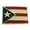FLAG PUERTO RICO SILVER BORDERS SQUARE, variant on Puerto Rico Bandera puertorriquena Puertorriqueno Belt Buckle Wavy Metal Fashion