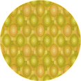 thumbnail image 1 of Ahgly Company Tapis Rond Lavable en Machine Intérieur Transitionnel Jaune, 7 Pieds Rond, 1 of 7