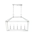 thumbnail image 2 of Polished Nickel Five Light Linear Chandelier from the Townsend Collection, 2 of 5