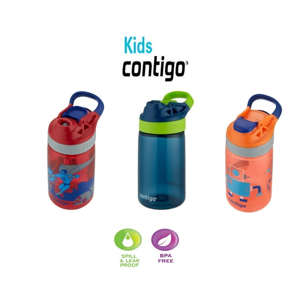 Contigo Kid's Water Bottle with Autoseal Gizmo Water Bottles 14 oz 3