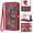 Red, variant on Asuwish Phone Case for Samsung Galaxy A25 5G/A24 4G/M34 /F34 Wallet Cover With Tempered Glass Screen Protector Crossbody Wrist Strap Flip Pattern Zipper Credit Card Holder Cell A 25 25A 24A LTE Blue