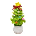 thumbnail image 2 of Christmas Decorations Crochet Christmas Tree Yarn Potted Ornament Small Gift Christmas Decorations Indoor Christmas Tree, 2 of 7
