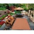 thumbnail image 2 of Couristan 10014000039055T 3 ft. 9 in. x 5 ft. 5 in. Recife Saddlestitch Rectangle Area Rug - Terra Cotta & Natural, 2 of 3