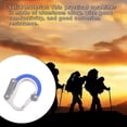 thumbnail image 4 of Yuarrent mosquetón al aire libre aleación de aluminio plegable escalada en roca montañismo bolsa de camping maleta correas hebilla Type3 NO3, 4 of 6