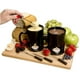 thumbnail image 1 of Juego de fondue Evelots para chocolate, queso y dulces (paquete de 2). Mini tazas de cerámica para fondue con 4 tenedores y 8 velas, ideal para citas, cumpleaños y bodas., 1 of 5