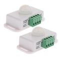 thumbnail image 1 of Interruptor de sensor de movimiento de 2 piezas DC 12V 24V para lámparas de lámpara LED, luces de tirarere LED Yuyangstore Interruptor del sensor de movimiento PIR, 1 of 8