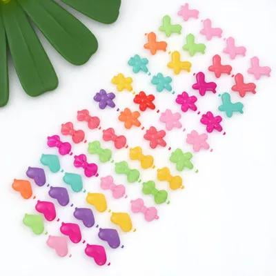 WRITWAA 50pcs Cute Hair Clips Barrettes for Girls with Cartoon Style for Party
