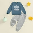 thumbnail image 2 of GXWEA Boys Sweatsuit 2T Boys Clothes Toddler Boy Clothes Shirt - 2 Piece Outfit Toddler Sweatpants Set 3-4 Years, 2 of 5