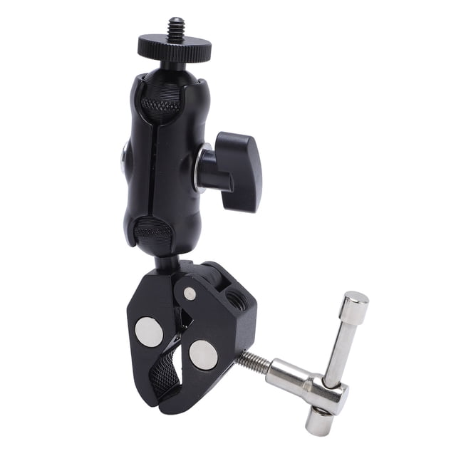 Clamp for Mini RV Ladder Mount Aluminum Alloy 360 Deg Adjustable Clamp for RV Yacht Car Pipe Window Frame