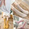 thumbnail image 6 of OWNTIDE Women's Ruffle Ankle Socks 6-Pack, Cute Knit Cotton Frilly, 6 of 15