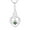 Green, variant on Women Necklace,925 Sterling Silver Irish Celtic Claddagh Love Heart Pendant Necklace with 5A Cubic Zirconia