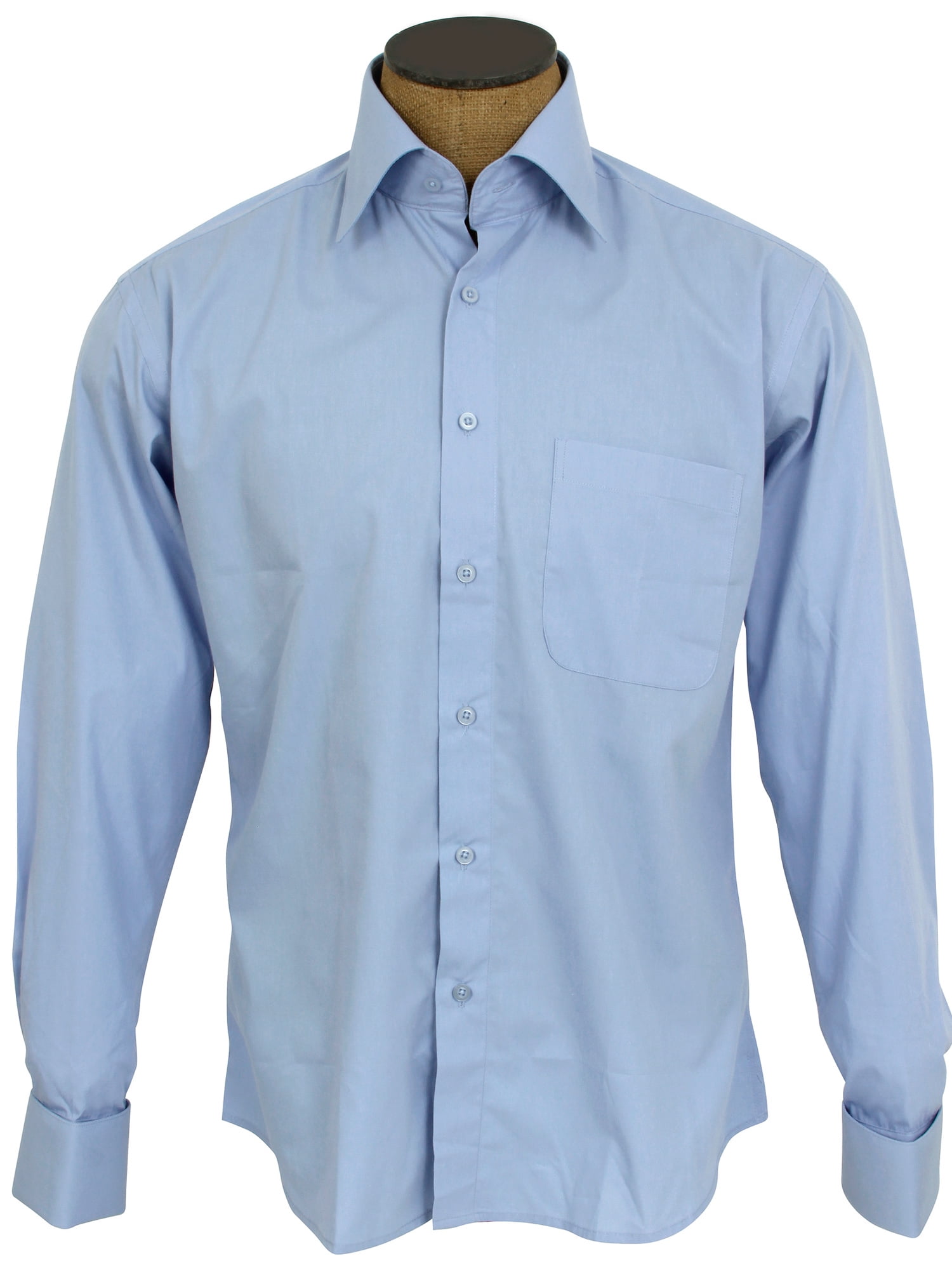 Men's Wrinkle Free Cotton Blend French Cuff Dress Shirts