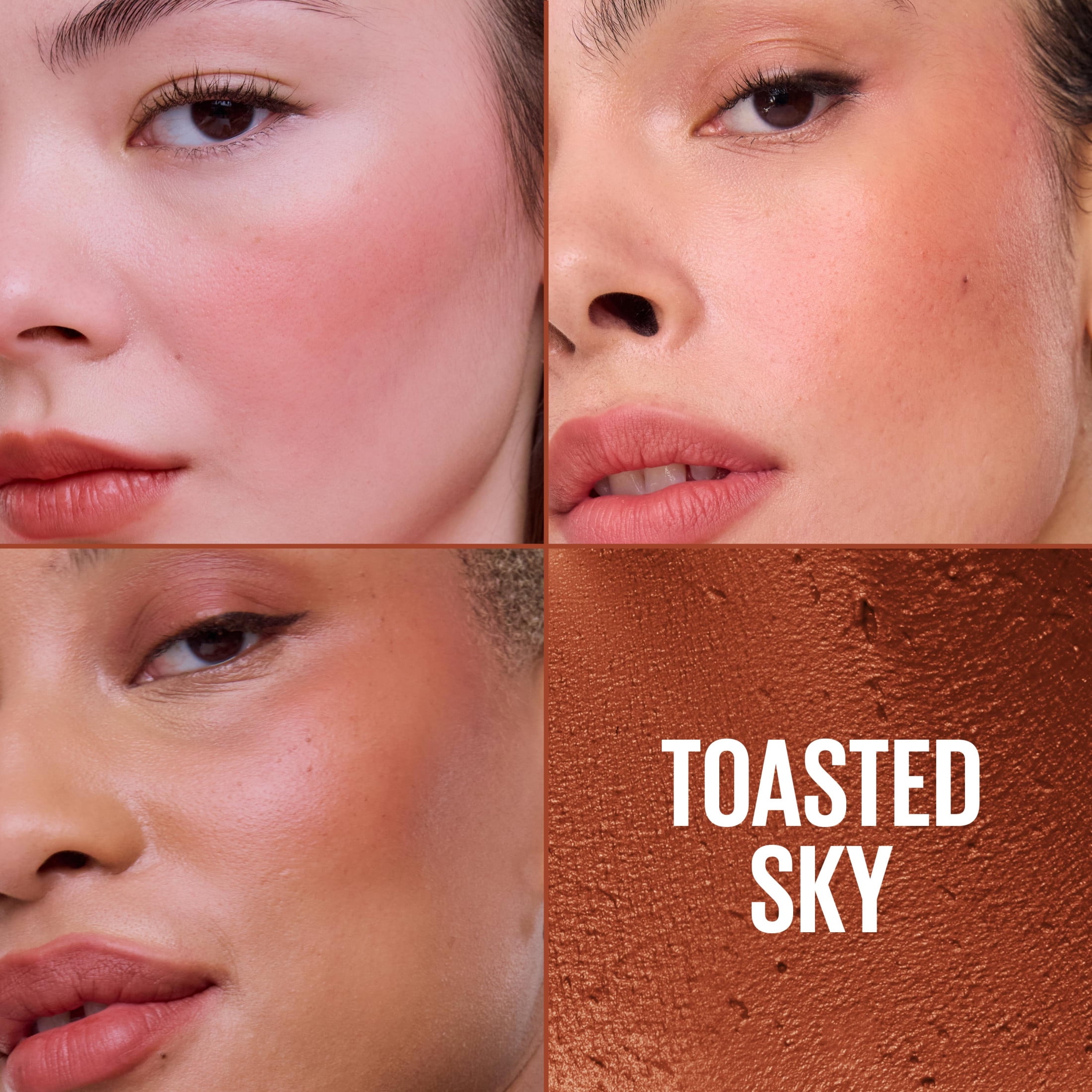 Maybelline Cloudtopia Whipped Matte Cheek and Lip Mousse Blush, Toasted Sky, 2.03 fl oz