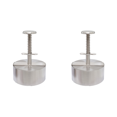 thumbnail image 2 of Molde para Hamburguesas Accesorios Herramientas Acero Inoxidable (11CM) 2 Uds., 2 of 8