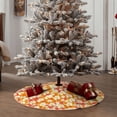 thumbnail image 4 of Sikiie Orchids Flowers Nativity Christmas Tree Skirt, Jesus Christian Winter Holiday Tree Mat Decoration(30-48IN)36", 4 of 6