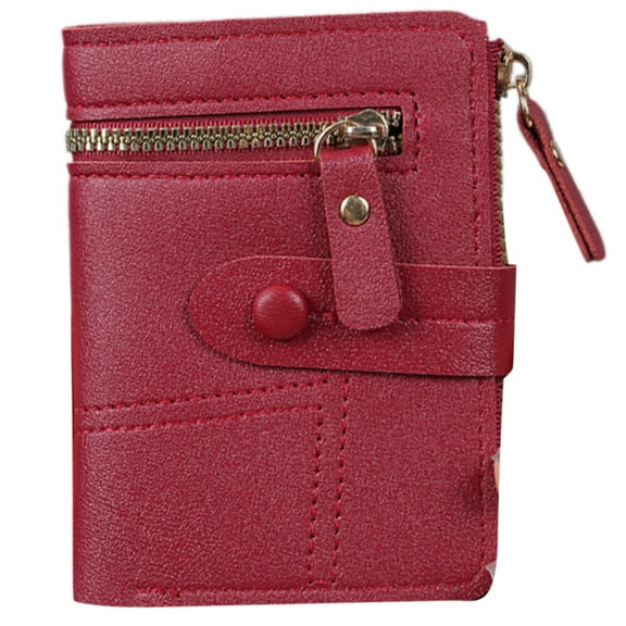 Compact Wallets for Women Bi Fold Clutches Fashion Pu Leather Purses Ladies Credit Card Holder Money Bag Travel Purses
