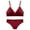 Red, variant on Womens Sports Bras Women Temperament Comfort Lace Strapless Thin Underwear With Underwear Set
