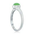 thumbnail image 2 of Daily Delight TheJewelryHut Designer Sterling Silver 6MM Round Jade Solitaire Ring, 2 of 2