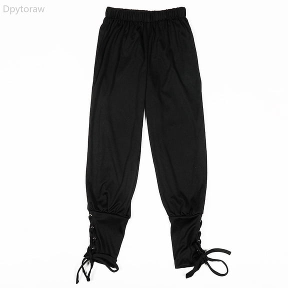 Dpytoraw Boys Performance Pants Elastic Waist Tapered Pirate Costume Dance Pants 2-12 Years