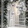 thumbnail image 5 of 24Pcs Silver Christmas Ball Ornaments, Shatterproof Clear & Glitter Gold Xmas Baubles, Christmas Tree Hanging Decorations for Wedding Holiday Party Home Decor, 5 of 6