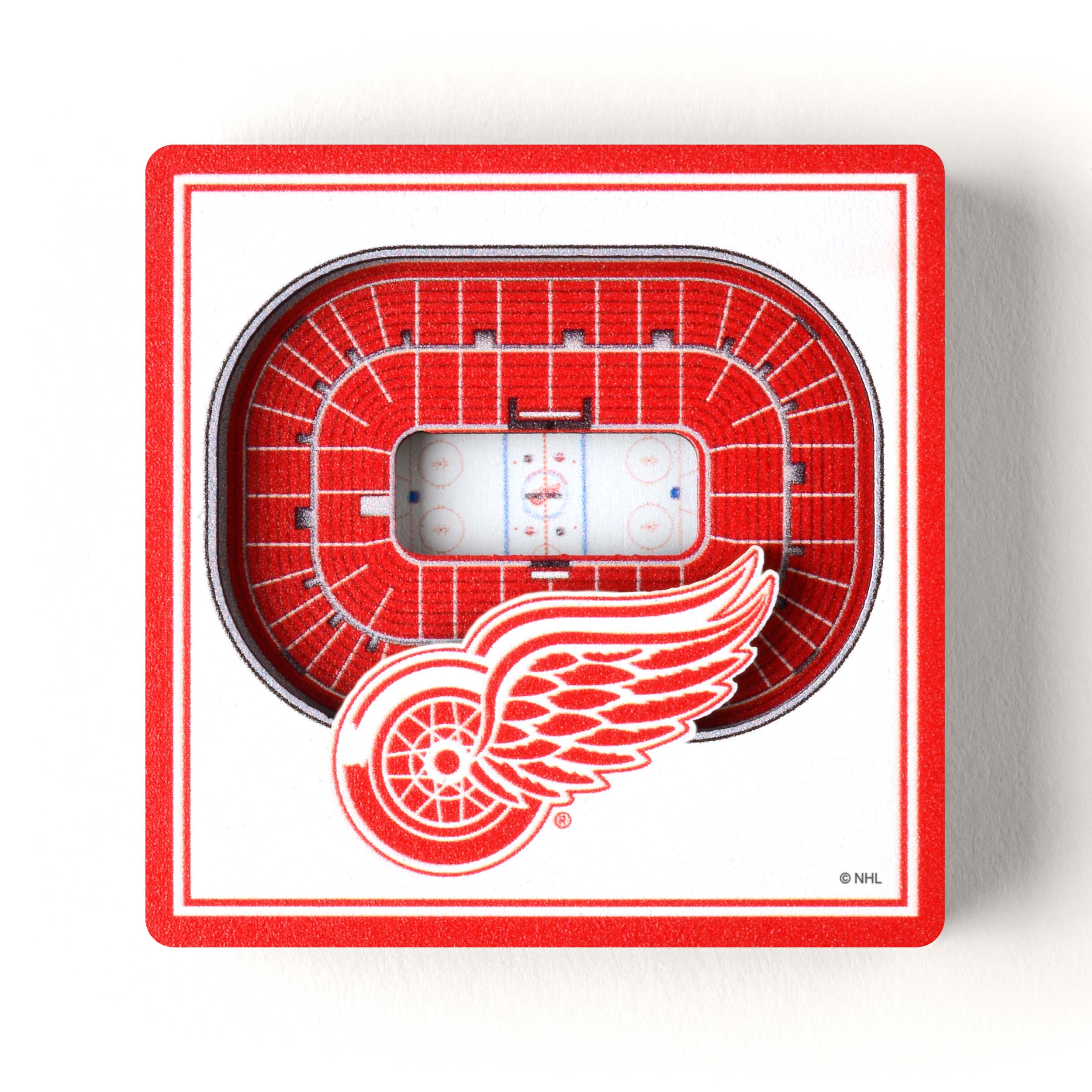 YouTheFan NHL Detroit Red Wings 3D StadiumView Magnet